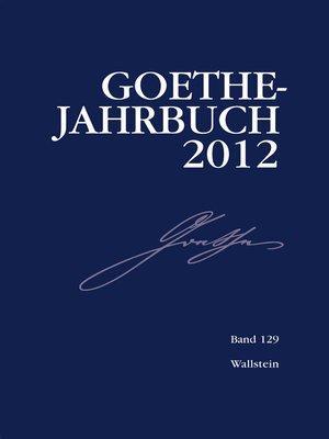 cover image of Goethe-Jahrbuch 129, 2012